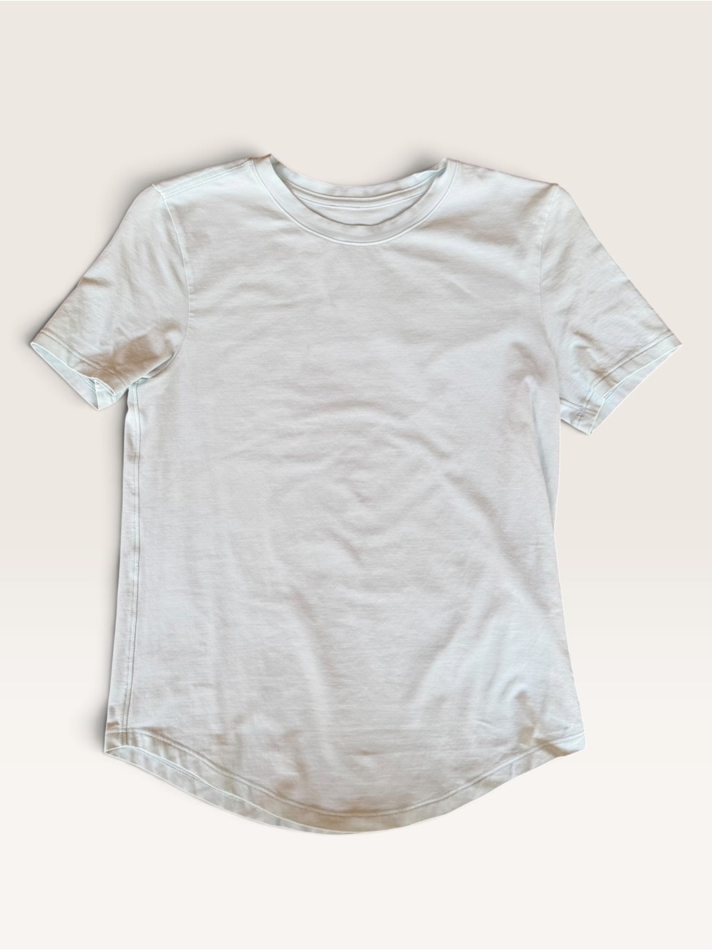 lululemon athletica Light Mint Green Crewneck Short Sleeve Tee